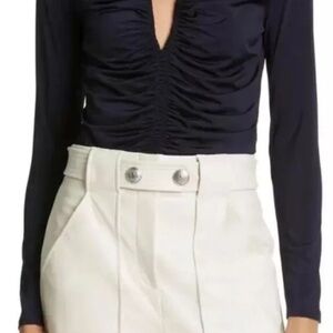 NWT Veronica Beard Roque top Long Sleeve Top